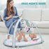 ZILLYBEE 2 7 1 Baby Play Mat, ibabejoy Stage-Based Play Gym with Machine Washable Mat Covers for Newborn to Toddler
