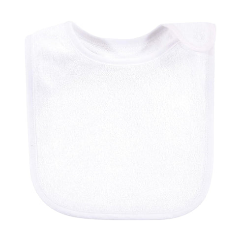 Hudson Baby Unisex Baby Terry Bibs from Rayon Bamboo, Black White, One Size