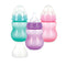 Nuby Wide Neck Non-Drip Bottle - Baby Bottles with Anti-Colic Vari-Flo Valve
