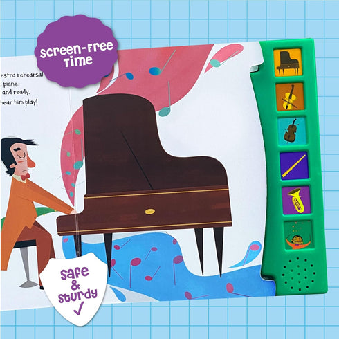 What A Noisy World! - Musical Journey Sound Book for Toddlers with 6 Different Sounds