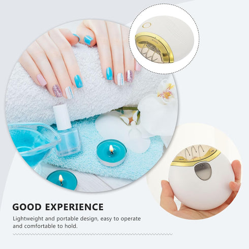Trimmer Set Mikinona Rechargeable Electric Nail Clipper and for Babies with USB Charging, Portable White Nail Care Kit