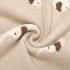 100% Cotton Baby Blanket, Soft Cozy Swaddle Receiving Blankets with Lovely Elephant for Newborn Boy Girls - Camel, 90 x
