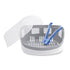 Microwave Steam Sterilizer - White/Grey, Removes 99.9% of Dirt Quickly and Naturally with Steam Power
