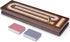 Set 2 3 Sets AMEROUS Wooden Cribbage Board Game with Magnetic Lock - Metal Pegs - Playing Cards - Continuous Track