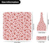 Midaivu Set 0-6 Cherry Swaddle Blanket for Newborns Baby Swaddle with Headband and Matching Hat New Born Coming Home