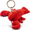 Puzzled Lobster Plush Keychain - 4 Inches, Soft Plush Ocean Life Animal Red Lobster Charm