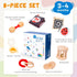 3-4 Baby,8 1 Adena Montessori Play Kit for Months in Wooden Learning Educational Toys for Toddler,Include Framed Mirror