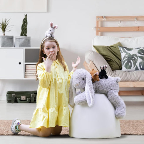24" Large Stuffed Bunny Rabbit Plush Toy Gifts for Kids - Big Bunny Stuffed Animal