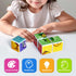 3D Magnetic Cubic Jigsaw Puzzle Toys for Toddlers, Large Building Blocks Cubes 1.65 Inches, Animal Theme