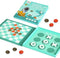 2-in-1 Magnetic Checkers & Tic-Tac-Toe Board Game | Travel Activities for Kids