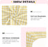 WELLDAY 39 27 Inches Yellow Gingham Crib Sheets for Boys and Girls, Fitted Baby Crib Sheets Soft and Breathable Mini