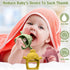 3 Pack Baby Teether Teething Toys for 0-6 Months - Silicone Anti Dropping Infant Hand Teether Pacifiers (Olive Green,