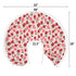 Red and Pink Flowers Baby Nursing Pillow Covers for Boy Girl Preppy Floral Lovers Nursery Pillowcase for Breastfeeding