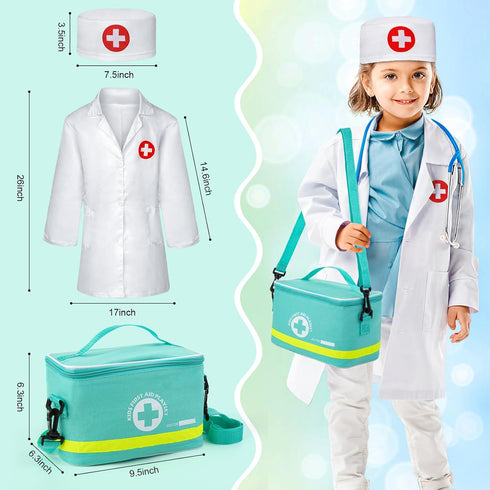 34 Playset 3-5, Sundaymot Doctor Kit for Kids, Pcs Pretend for Toddlers, Doctor kit for Toddlers with Medical Bag