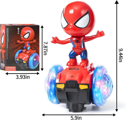 Dancing Spider Robot Toys, Spin Interactive Toy Car with Colorful Flashing Lights & Music