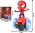 Dancing Spider Robot Toys, Spin Interactive Toy Car with Colorful Flashing Lights & Music