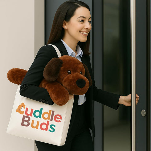 5lbs 20'' Cuddle Buds Weighted Dog Stuffed Animal for Sensory Needs, Plush Dog, Weighted Stuffed Animals for Adults