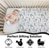 KuphiL10C 30x40 Plane Theme Cloud Hot Air Balloon Pattern Baby Crib Sheet, Diaper Changing Pad Cover, Flannel Throw