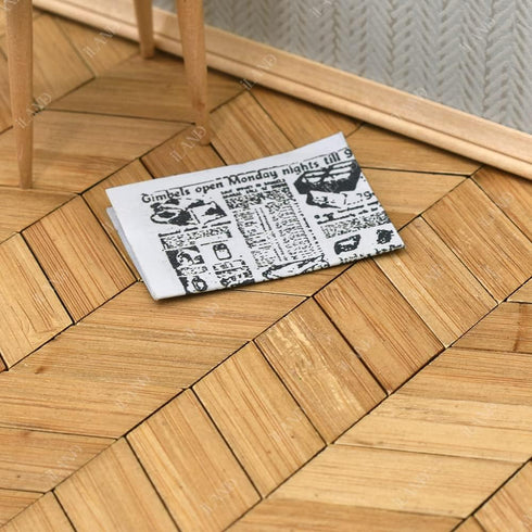 240pcs 1:12 1/6 (240pcs iLAND Miniature Dollhouse Accessories, Varnished Dollhouse Flooring on Scale with Natural
