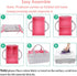 Baby Diaper Caddy Organizer for Girl Boy Large Nursery Storage Bin Basket Portable Holder Tote Bag for Changing Table