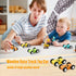 10 Pieces Wooden Mini Car Ramp Race Track Toys for Kids Over 3 Years Old, Wooden Car Ramp Racer Toy Set