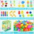 200 Pack C2 Prefilled Easter Eggs with Assorted Toys, Easter Theme Surprise Eggs for Basket Stuffers/ Fillers, Filling