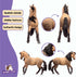 5 5+ 14894 Schleich Horse Club - Andalusian Mare Figurine with Spotted Brown Coat - Realistic Horse Toy with Long Black