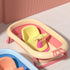 TTETTZ Bath Seat Bathtub Seat for Bathing, Yellow Pink