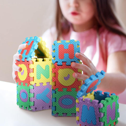 36 2 2 Inch Pcs Foam Mat x Interlocking Alphabet and Numbers Mini ABC Play Mats for Floor Colorful Alphabet Foam Letter