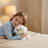 12" CU-MATE Plush Maltese Dog Toys, Simulation-Realistic & Lifelike Soft Stuffed Animal Dog, Handmade Lying Stuffed Dog