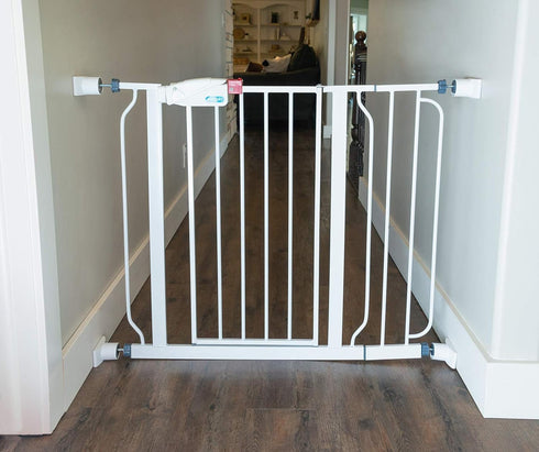 Wall Nanny Extender - 6 Inch Baby Gate Extension Guard, Protects Walls + Stabilizes Pressure Mounted Gates