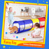 Kids Play Tunnel for Toddlers - Pop Up Crawl Through Tent for Baby or Dog, 2 Mesh Sides, Colorful Crawling Tunnel