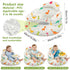 TIDNNS 3-36 Inflatable Baby Seat with Tray and Built-in Air Pump, Months Baby Floor Seat for Sitting Up, Portable Blow
