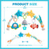 0-6-12 Jollybaby Musical Bassinet Stroller Crib Mobile Toy for Baby Months, Infant Clip On Arch Hanging Toy with Music