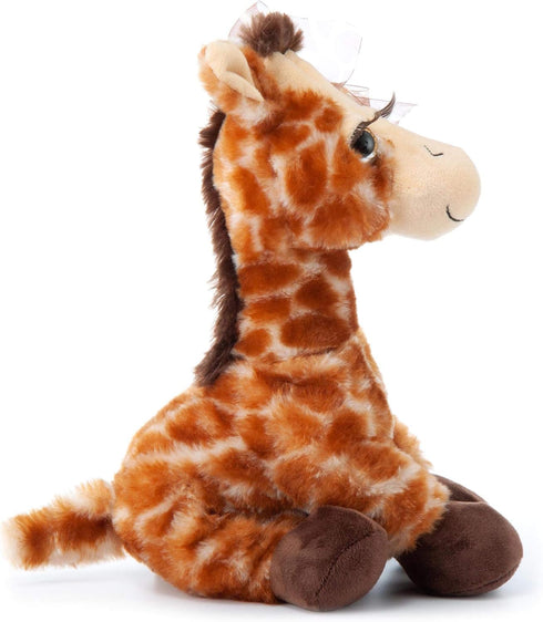The Petting Zoo Lash'z Giraffe Stuffed Animal, 12 Inch Plush Toy Gifts for Girls