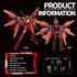LQPFBSM Set 511 Halberd Red Mecha Building Pieces Winged Robot Action Figure with Weapon Fully Articulated Warrior