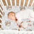 Wassud Pack 28x52 Inch Cute Kangaroo Crib Sheets for Boys Girls Breathable Crib Mattress Sheet and Play Sheets Fitted