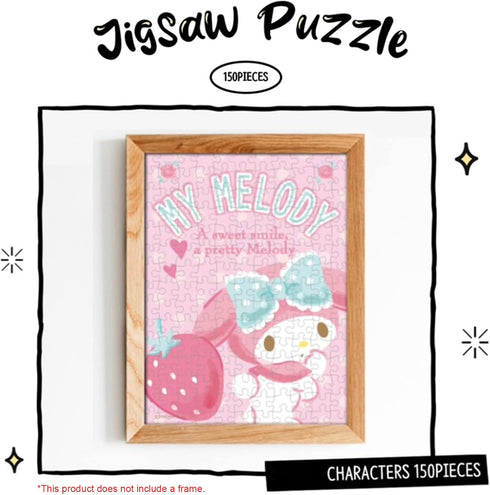 Jigsaw Puzzle My Melody 150pcs - Games for Family Bonding, Boosting Cognitive Skills, and Stress Relief - Animated Characters, Premium Quality Materials, Challenging Puzzle Experience
