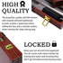 Backgammon Sets for Adults - 15 Inch Brown Classic Board Game with Premium Leather Case, Portable