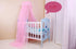 Mulaza Baby Mosquito Net Baby Toddler Bed Crib Dome Canopy Netting (Pink)