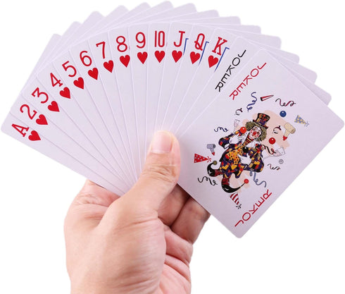 24 12 12 LotFancy Playing Cards, Decks of Cards Bulk, Poker Size Standard Index, Blue and Red, for Blackjack, Euchre