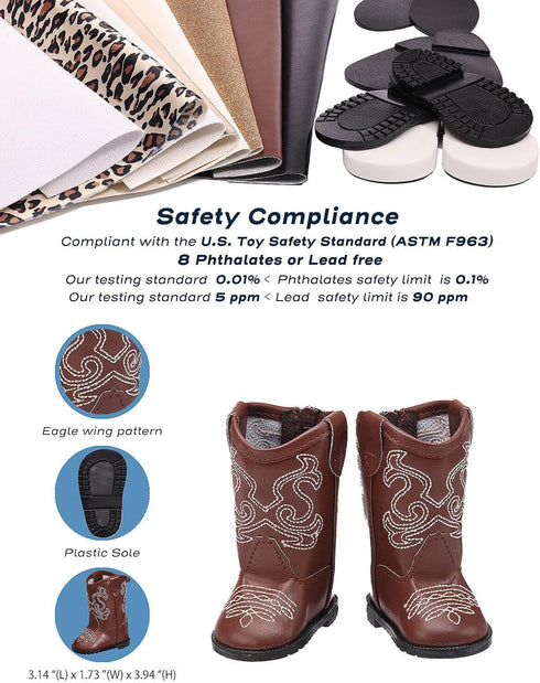 18 inch 7 Doll Shoes - Pairs with Gift Box, Compatible with American Doll