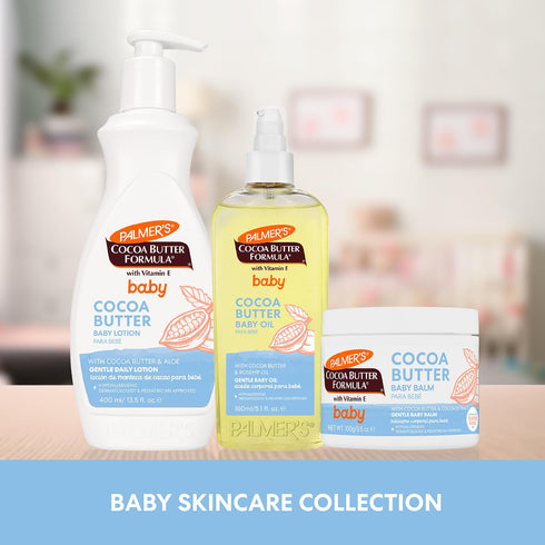 13.5 Oz, 48Hr Palmer's Baby Lotion, Cocoa Butter Formula Body Lotion, Fl Gentle Baby Moisturizer for Delicate Skin