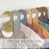 ITDYB Closet Set 8 Baby Dividers for Clothes Organizer - of Wooden Double-Sided Baby Clothes Size Dividers form Newborn