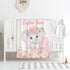 Personalized Baby Blanket for Boys Girls Elephant Custom Baby Blanket with Name for Newborn Toddler Kids Unique Gifts