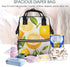 HCBPWVQA Backpack Daypacks Backpack Mommy Fresh Lemon Diaper Bag with Changing Pad and Pacifier Holder, Multifunction