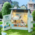 Montidey LED,1:24 DIY Miniature Wooden Dollhouse Furniture Kit,Mini Handmade Doll House with Scale Creative Woodcrafts