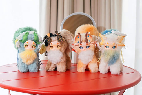 BIRZWOT 1PC (1 7 7 Maomaolong Plush Blind Box Plush Figure Toys of Possible Styles) Collectible Birthday Gifts
