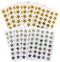 Kenkio 3500 Count Star Stickers, Gold Silver Self-Adhesive Stickers