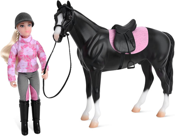 Breyer Freedom Series English Horse and Rider Figurine - Premium 1:12 Scale
